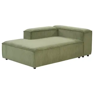 Right-Hand Corner Sofa ARDAL Green Corduroy Right Hand