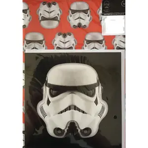 Star Wars Stormtrooper Gift Wrap And Card Orange/Black/Silver (One Size)