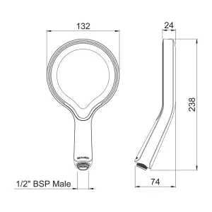 Methven Aurajet Aio Shower Head - Chrome