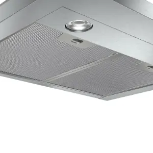 Bosch Series 2 DWP64CC50M Stainless steel Chimney Cooker hood (W)59.8cm - Silver effect