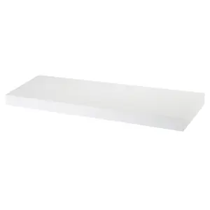 GoodHome Cusko White Rectangular Floating shelf (L)80cm x (D)23.5cm