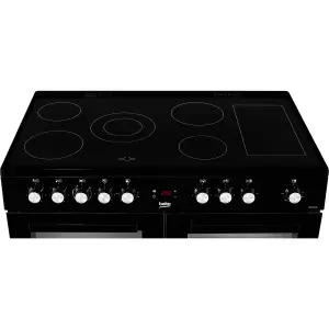 Beko KDVC100K Freestanding Electric Range cooker with Ceramic Hob - Black