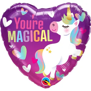 Qualatex Youre Magical Unicorn Foil Balloon Purple/White (One Size)