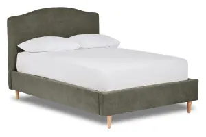 Ember Simple Shaped Fabric Bedstead Only 6FT Super King- Marlow Iron