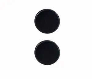 GoodHome Serrano Black Kitchen cabinets Round Pull Handle (L)4.5cm (D)20mm, Pack of 2