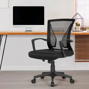 Mid-back Mesh Office Chair Black