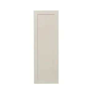 GoodHome Verbena Painted natural ash Matt cashmere Shaker Tall larder Cabinet door (W)500mm (H)1467mm (T)20mm