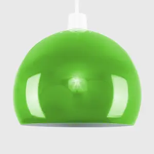 ValueLights Retro Green Arco Style Dome Ceiling Pendant Light Shade