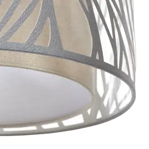 Harbour Studio Toni Grey Laser Cut Light shade (D)35cm