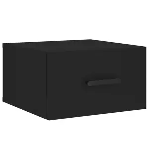 Berkfield Wall-mounted Bedside Cabinets 2 pcs Black 35x35x20 cm