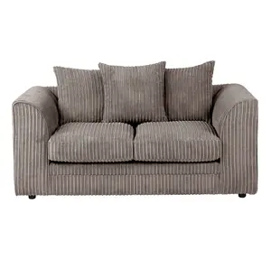 Lennox Grey Jumbo Cord  2 Seater Sofa