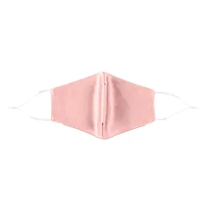 Termin8 Satin Silk, Lightweight Breathable, Washable Face Mask, Blush Pink