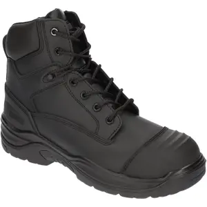 Magnum Roadmaster S3 Black Leather Safety Boots with Composite Toe and Midsole