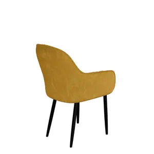 Yazmin Upholstered Dining Chair (Set of 2) Mustard