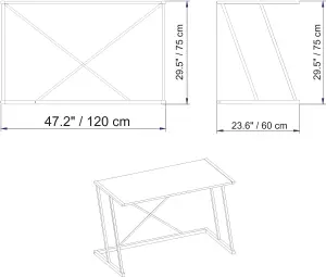 Decorotika Adelaide Writing Desk Study Desk