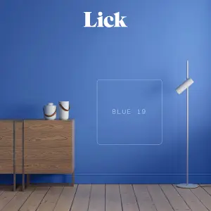 Lick Blue 19 Matt Emulsion paint, 2.5L