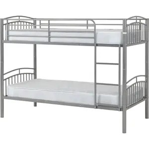 Domenica Single Bunk Bed Silver