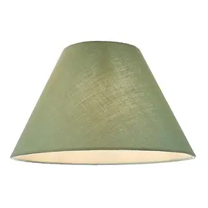 12 Olive Green Cotton Coolie Lampshade Suitable for Table Lamp or Pendant