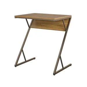 Regal Accent Table Laptop Desk in Walnut Look