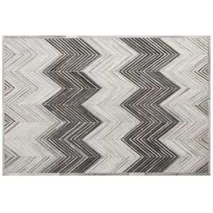 Cowhide Area Rug 160 x 230 cm Grey AYTEPE