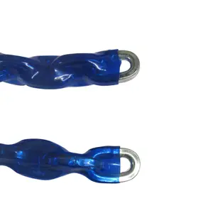 Strong Heavy Duty Security Chain 1M Long 8MM Diameter (Hardened Steel Links Plastic Coated Bike)