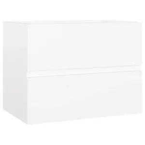 Berkfield Sink Cabinet White 60x38.5x45 cm Engineered Wood