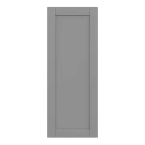 GoodHome Alpinia Matt slate grey wood effect Shaker Larder Cabinet door (W)500mm (H)1287mm (T)18mm