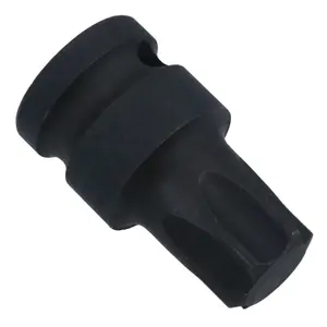 T80 1/2in Drive Male Torx Star Impacted Impact Shallow Stubby Socket