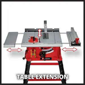 Einhell Table Saw 254mm Includes Base Frame Powerful 1800W Height Adjustable & 45 Degree Tilt Soft Start TC-TS 2225 U