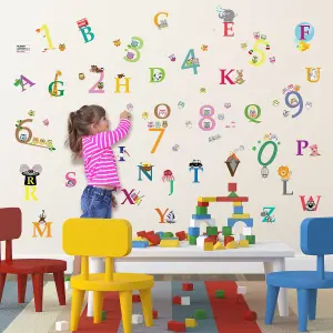 Walplus Combo Kids Alphabet Wall Sticker - Number PVC