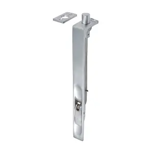 TIMCO Lever Action Flush Bolt Satin Chrome - 200 x 19mm