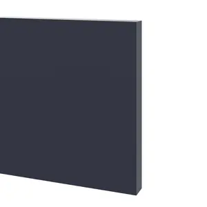 GoodHome Garcinia Navy blue Square edge Matt Navy blue Plinth, (L)2400mm