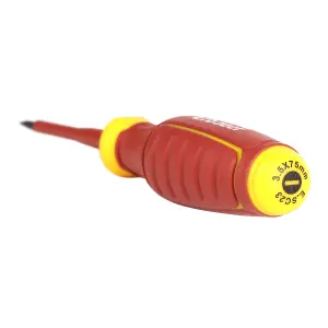 Erbauer Slotted VDE Screwdriver SL-3.5mm x 75mm