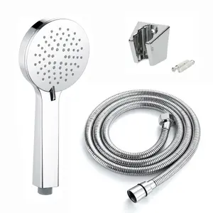 ENKI Contemporary Chrome 3-Function Handheld Shower Head & Hose Kit EH021