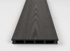 Composite Decking 140mm x 3m Black PK8 (Clips Included)