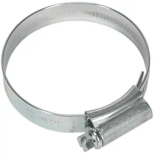 20 PACK Zinc Plated Hose Clip - 45 to 60mm Diameter - External Pressed Threads