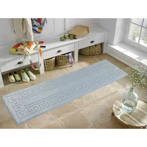 Millfield Greek Key Door Mat Dark Grey / 80cm W x 300cm L