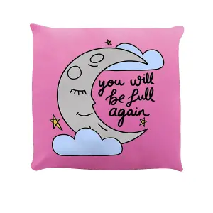 Grindstore You Will Be Full Again Filled Cushion Pink (One Size)