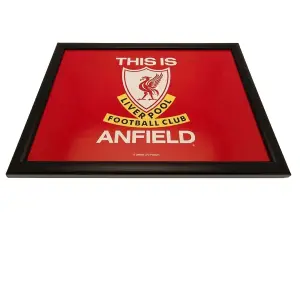 Liverpool FC This Is Anfield Cushioned Lap Tray Red/Black/White (One Size)