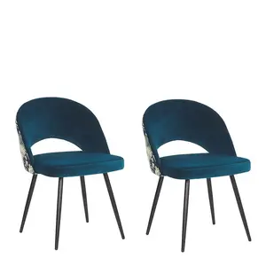 Erikson Upholstered Dining Chair (Set of 2) Blue