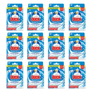 Duck Toilet Cleaner Fresh Discs Holder Marine, 36ml (Pack of 12)