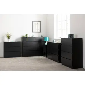 Braunstein 8 Drawer Chest Of Drawers Black