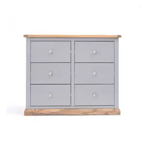 Biccari 6 Drawer Chest of Drawers Chrome Knob