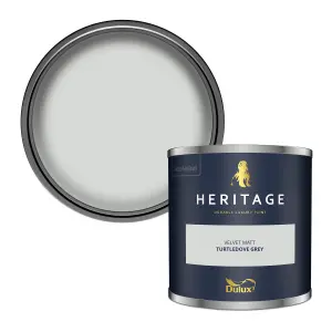 Dulux Trade Heritage Turtledove Grey Matt Wall paint, 125ml Tester pot