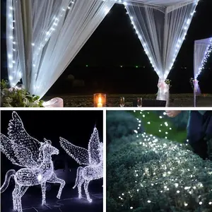 Waterproof Solar Powered Fairy String Light in White 30 Meters 300 LED