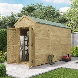 BillyOh Switch Tongue and Groove Apex Wooden Shed - 12x4 Windowless - 11mm Thickness