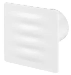 Awenta 125mm Standard VERTICO Extractor Fan White ABS Front Panel Wall Ceiling Ventilation