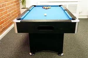 Signature Dean Pool Table: Black Finish - 6Ft, 7ft