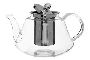 Maison by Premier High Borosilicate Curved 1200ml Teapot