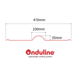 Onduline Black Bitumen Ridge piece (L)1000mm (W)420mm